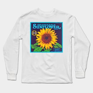 Orangedale Sunflower Brand Crate Label Long Sleeve T-Shirt